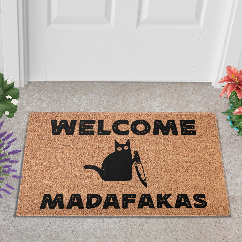 Welcome Madafakas Doormat - Funny Doormat
- Decorative Mat