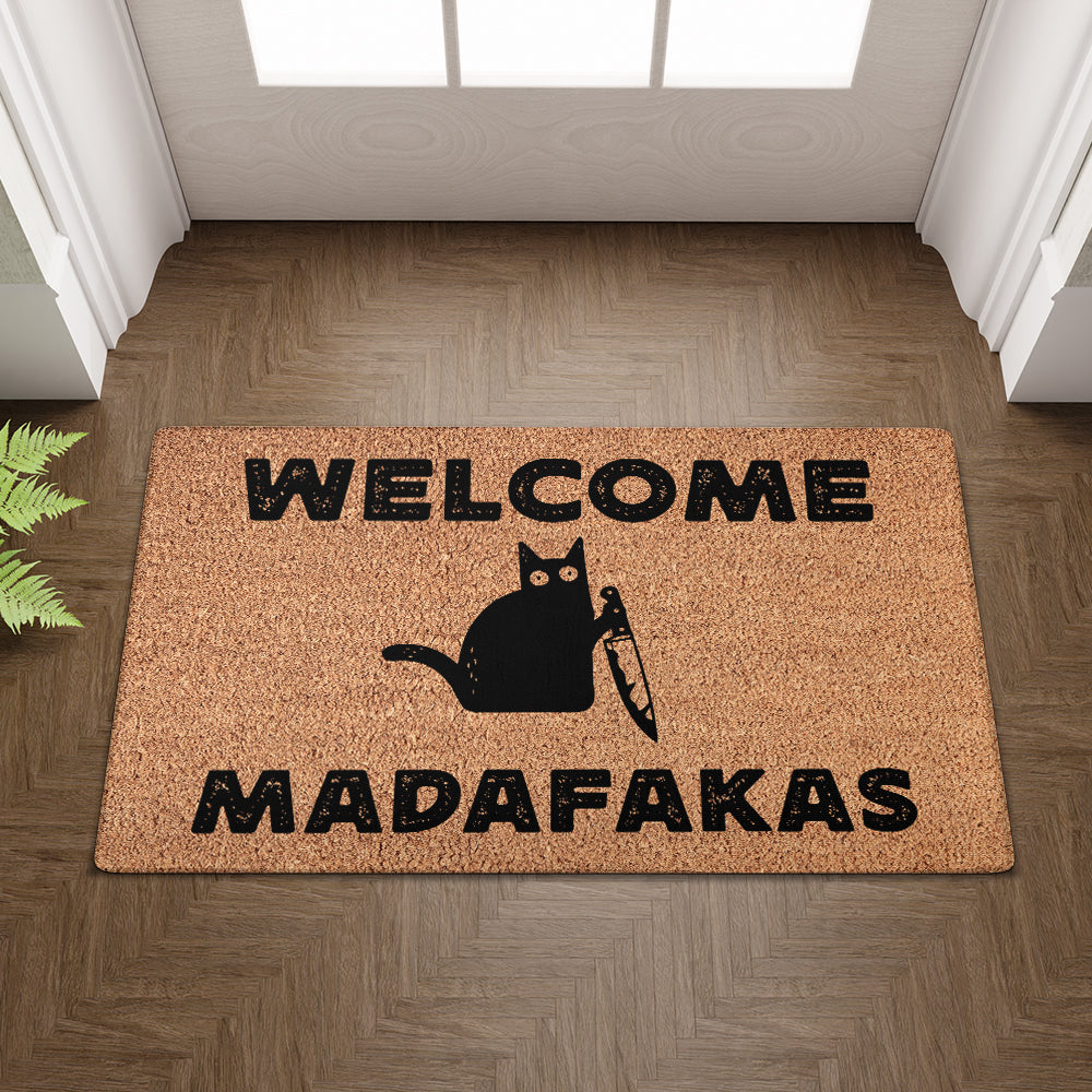 Welcome Madafakas Doormat - Funny Doormat
- Decorative Mat