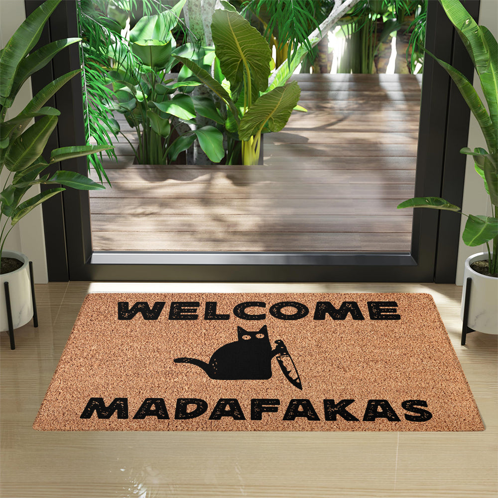 Welcome Madafakas Doormat - Funny Doormat
- Decorative Mat