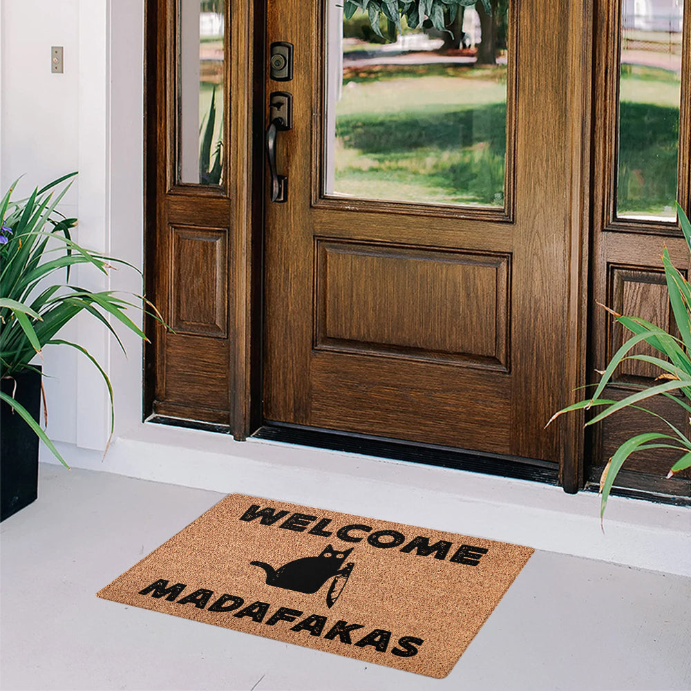 Welcome Madafakas Doormat - Funny Doormat
- Decorative Mat