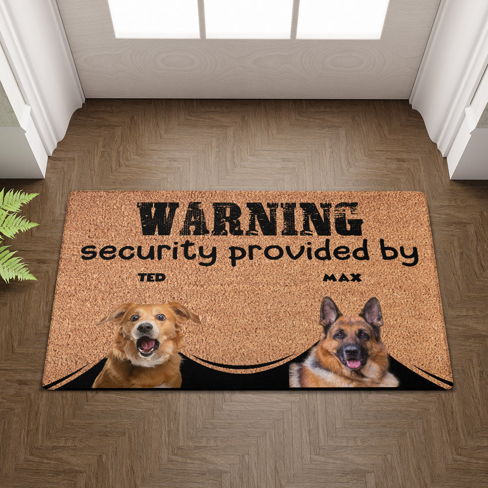 Personalized Pets Doormat - Up to 6 Pets
- Decorative Mat - Upload Photo - Warning