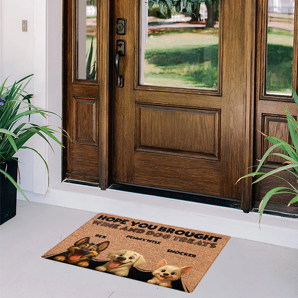 Personalized Dogs Doormat - Up to 6 Pets - Decorative Mat - Custom Doormat