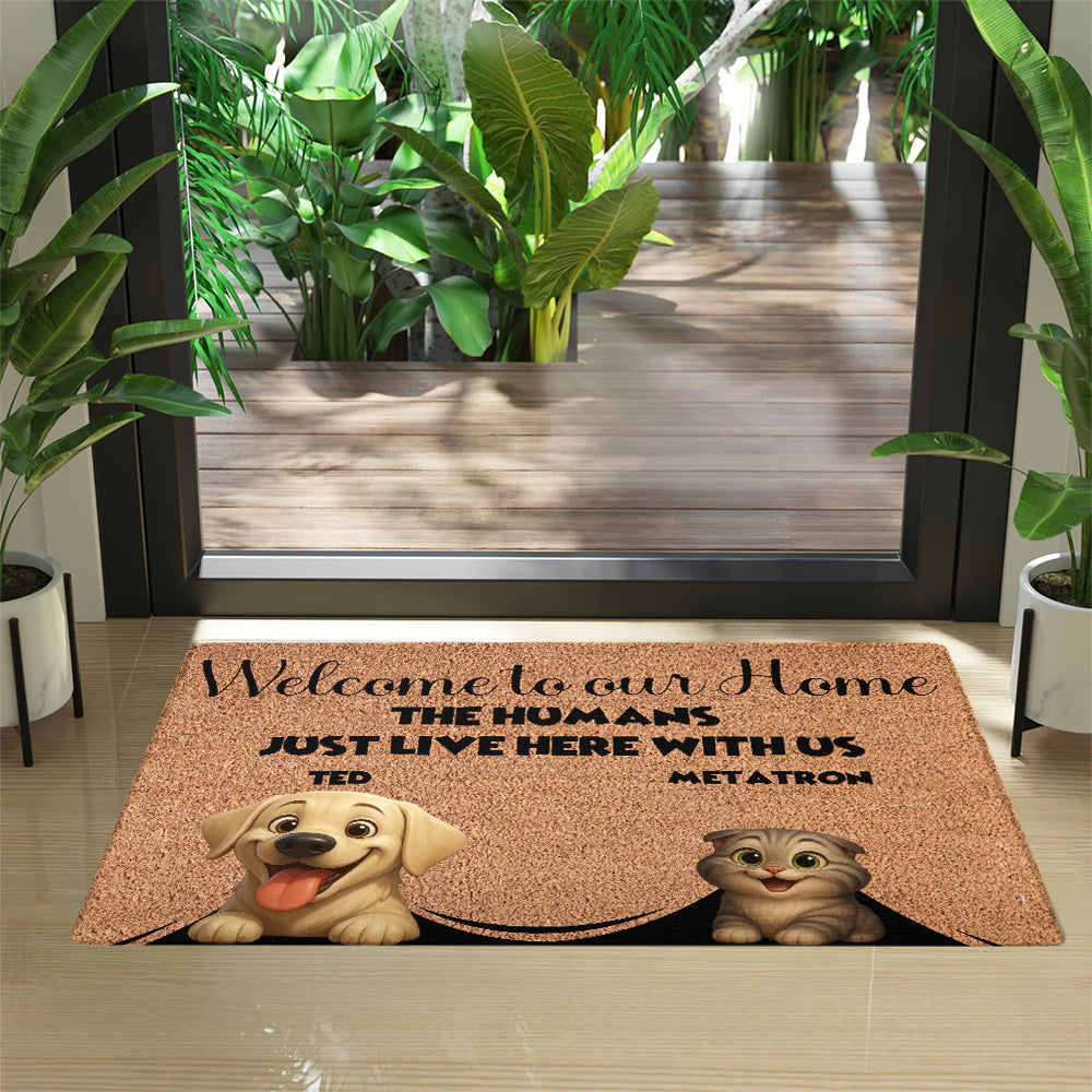 Personalized Dogs Doormat - Up to 6 Pets - Decorative Mat - Custom Doormat
