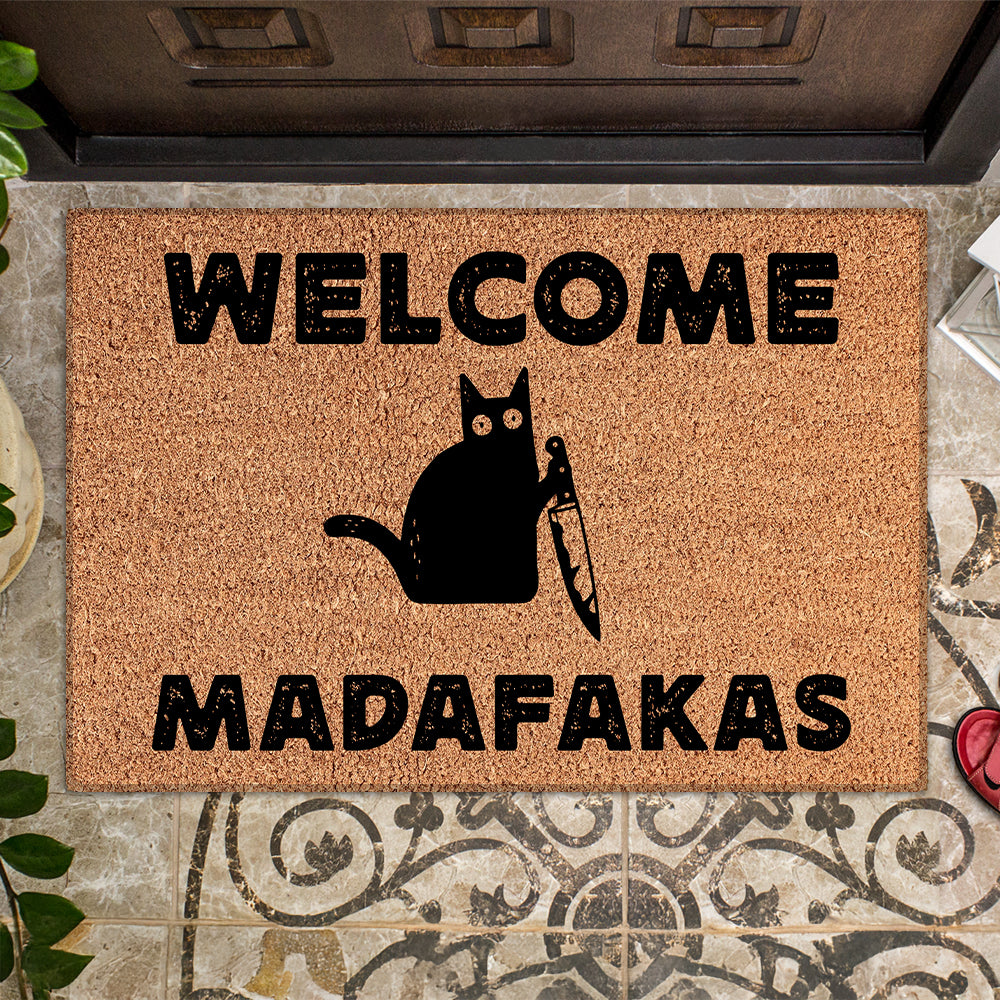 Welcome Madafakas Doormat - Funny Doormat 
- Decorative Mat