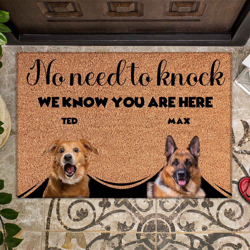Personalized Pets Doormat - Up to 6 Pets 
- Decorative Mat - Upload Photo