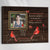 Memorial Canvas Wall Art with Cardinals – In Loving Memory Photo Frame, Christian Sympathy Gift for Loss of Mom/Dad or Loved One