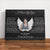 I Never Left You Memorial Canvas – Personalized Photo Frame with Angel Wings, Sympathy Gift, Bereavement Wall Art
