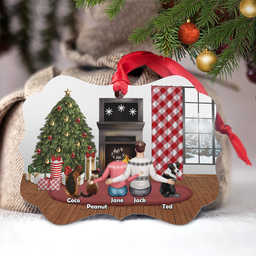 Family Christmas Ornament - Fur Family Ornament - People and Pets