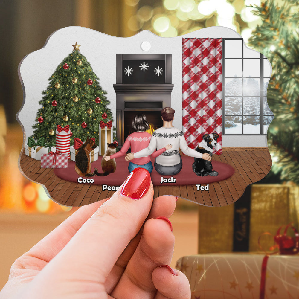 Family Christmas Ornament - Fur Family Ornament - People and Pets